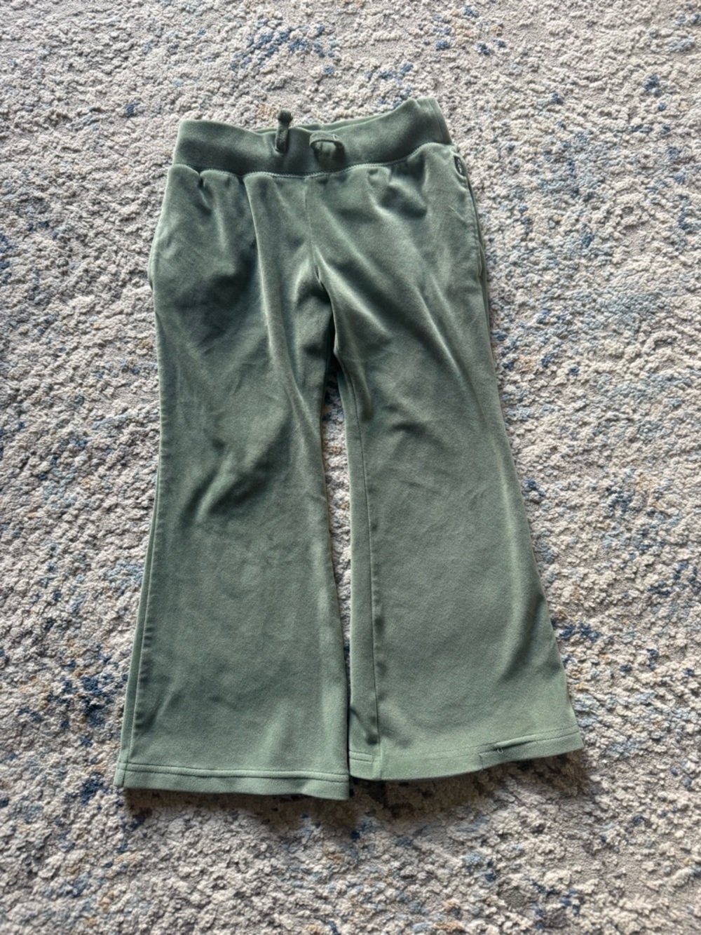 abercrombie kids Olive Green Fleece Flare Joggers